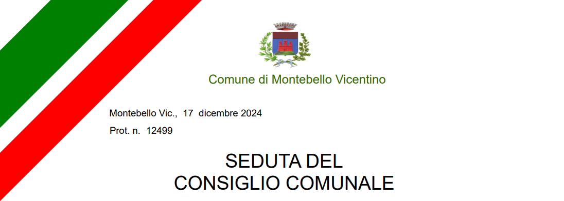 Convocazione Consiglio Comunale il 23 Dicembre ore 17:00